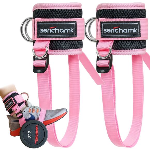 SERICHAMK DUMBBELL FOOT ATTACHMENT PINK 2PC - NEW (SEE PHOTOS) - Picture 1 of 4